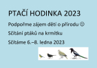 Sčítání ptáků na krmítku  6.-8.1.2023